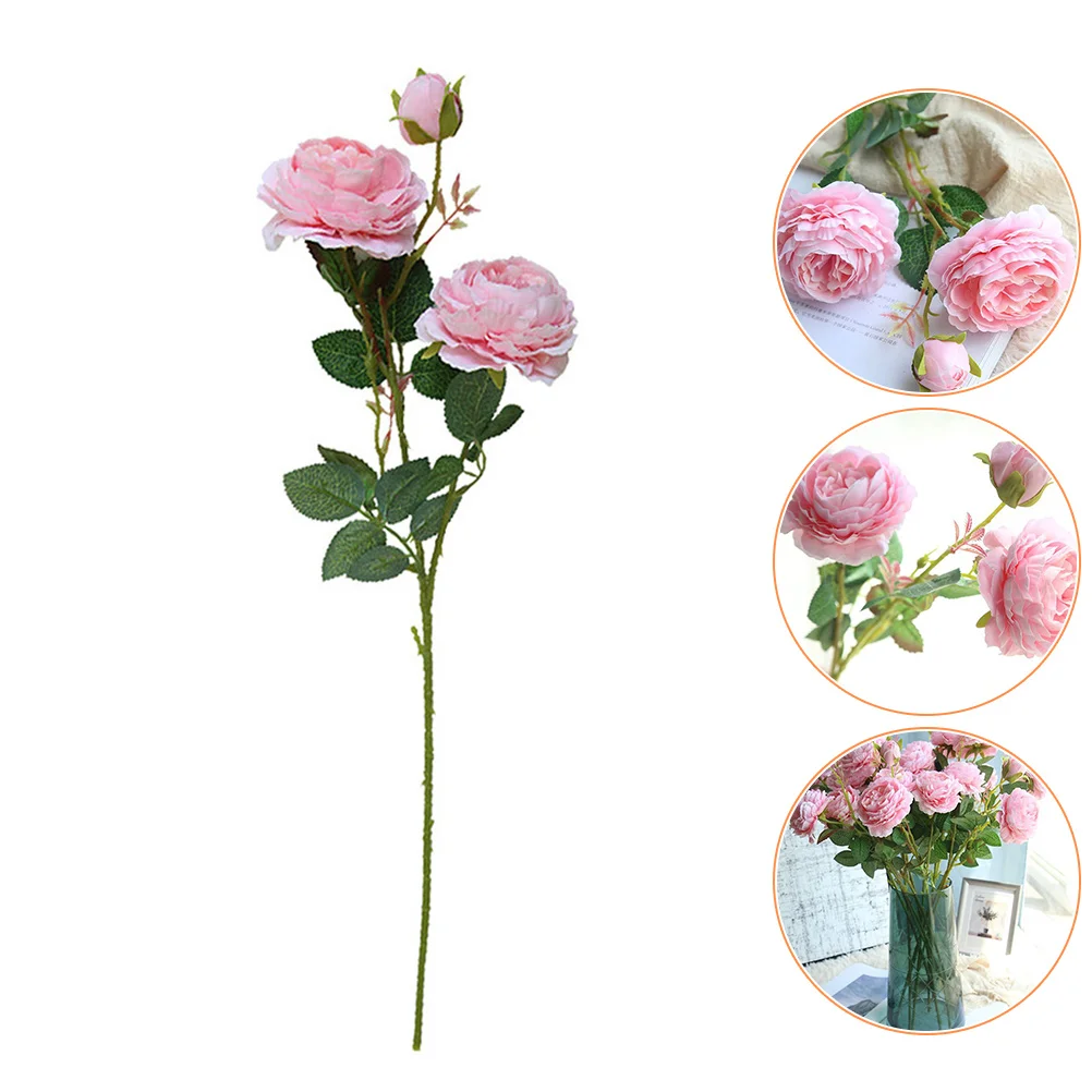 

Rose Flower Artificial Bouquet Fake Flowers Simulation Decor Realistic Bouquets Roses Floral Bouqut Simulated Vase Lifelike
