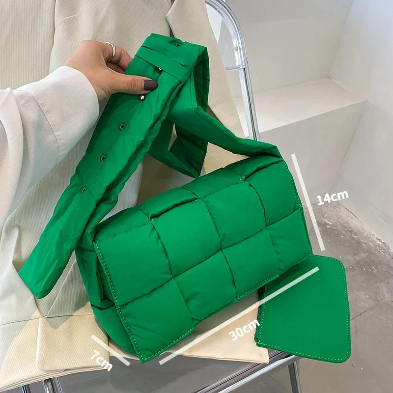 Роскошная нейлоновая сумка женская высокого качества из губки новинка 2024 через