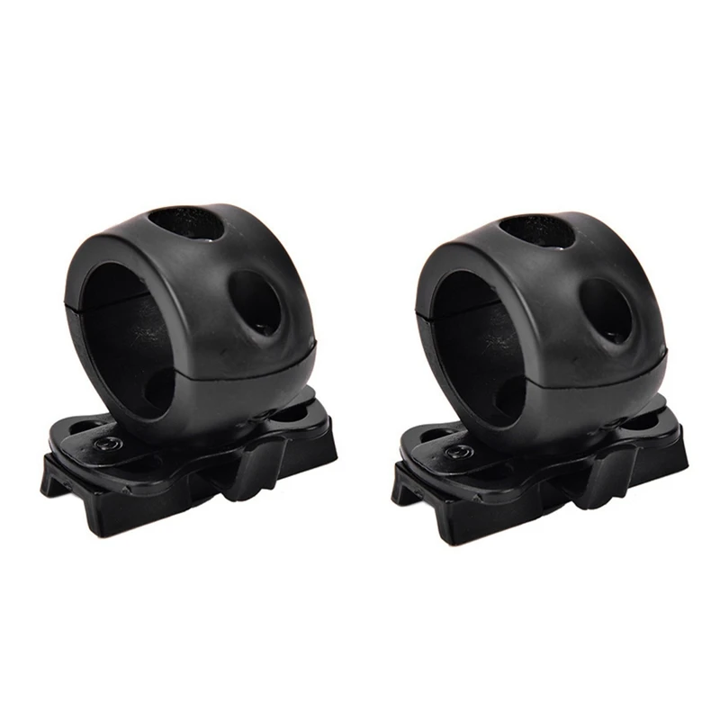 

2X быстросъемный зажим для фонарика крепление для быстрого шлема Универсальный (быстрый, MICH, IBH и т. д. С рельсовым шлемом) черный