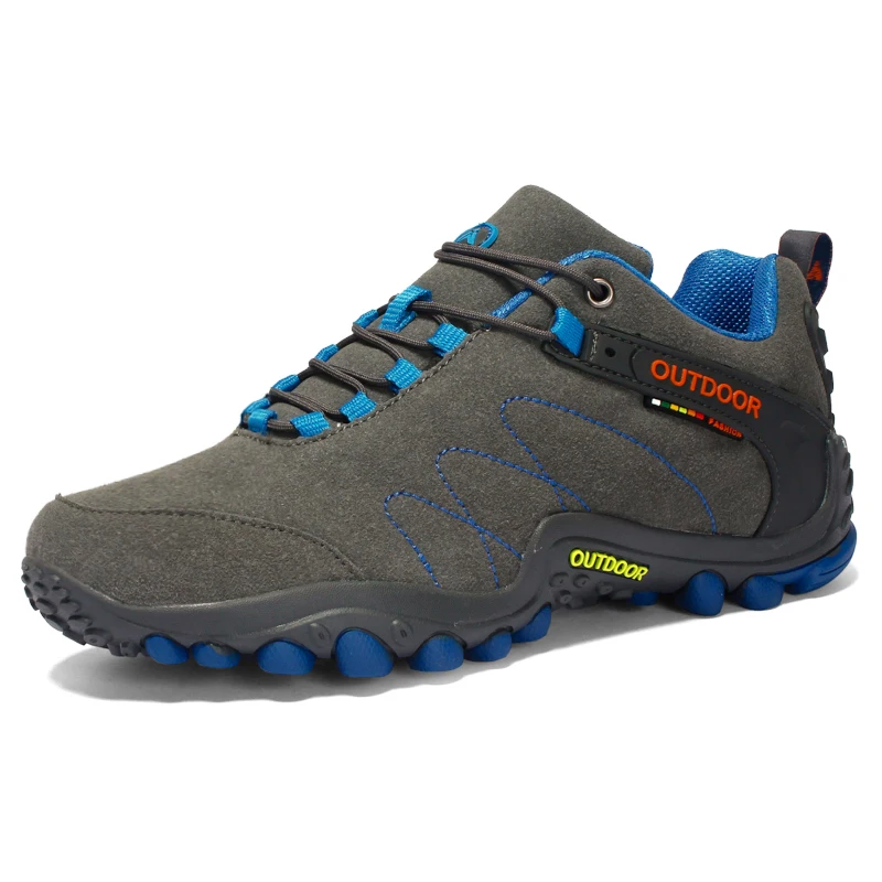 HIKEUP Men Casual Shoes Outdoor Hiking Sneaker Women Sport Winter Shoes Waterproof And Warm Suede Trekking Shoes