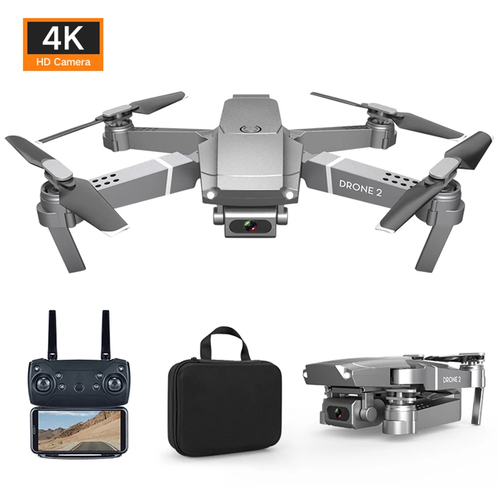 

E68 4K HD Camera Drone FPV WiFi Real-Time Transport Mobile Control One Key Return Gesture Photo/Video Hold Mode Foldable 2022