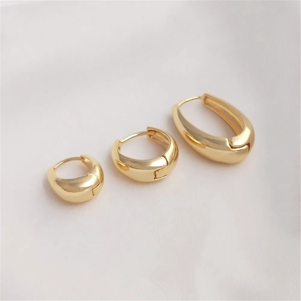 

14K Gold Filled Plated Drop-shaped earrings are fashionable, luxurious and simple
