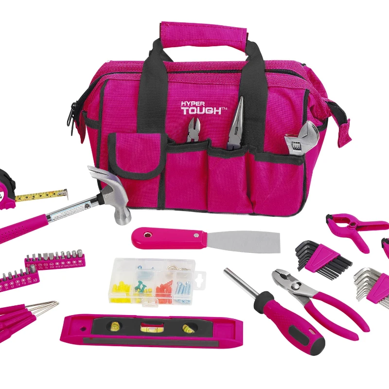 

89-Piece Pink Household Tool Set Hand Tool Sets Home,Bicycle,Car Repair Tool Kit Set Mechanical Tools Box
