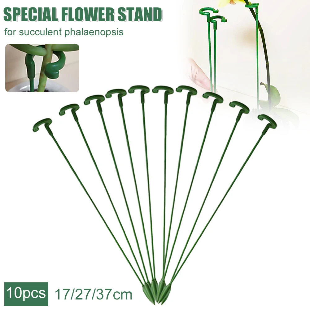 

10Pcs Plant Support Stakes Durable Garden Flower Stand Plant Stem Climbing Rods for Succulents Phalaenopsis Flowers