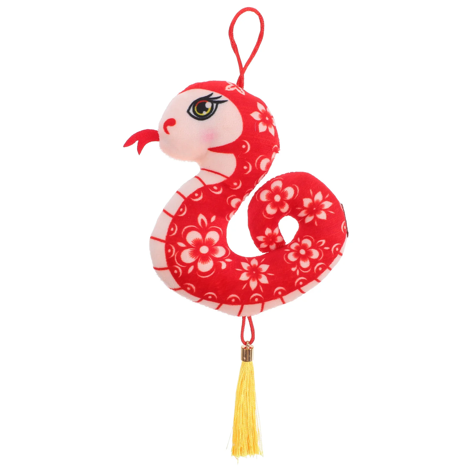 Плюшевая подвеска в виде змеи игрушки китайский Новый год подвесное украшение