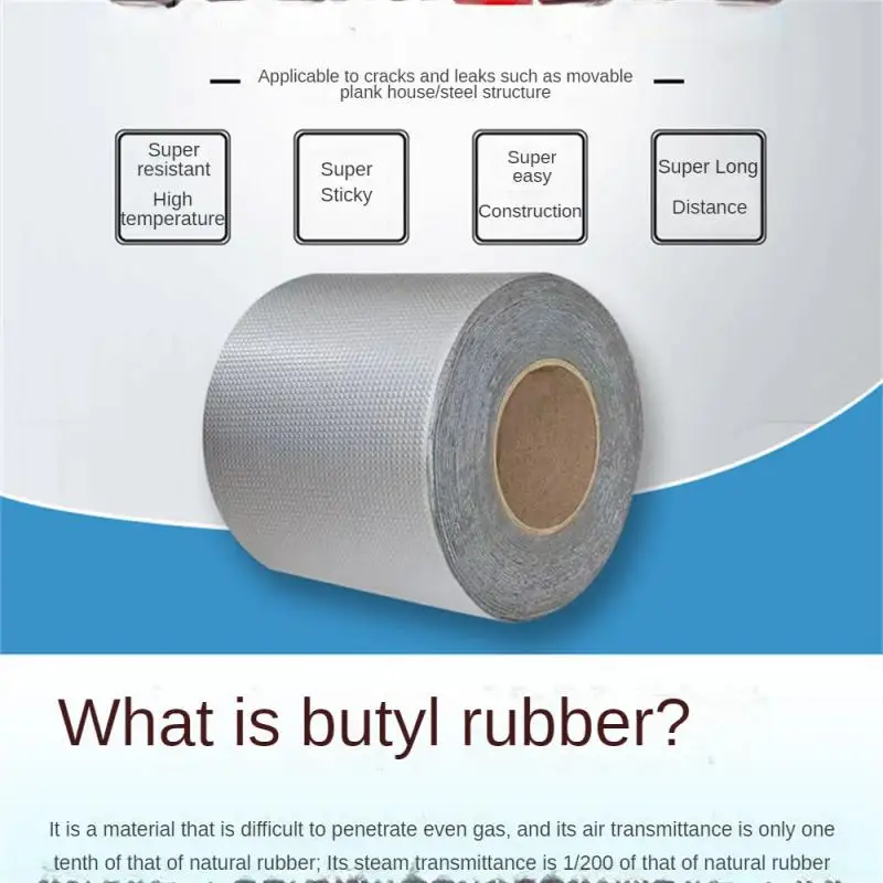 

2023Creative Special Butyl Waterproof Tape Self-adhesive Butyl Coiled Material Color Steel Bungalow Roof Waterproof Sealing Tape