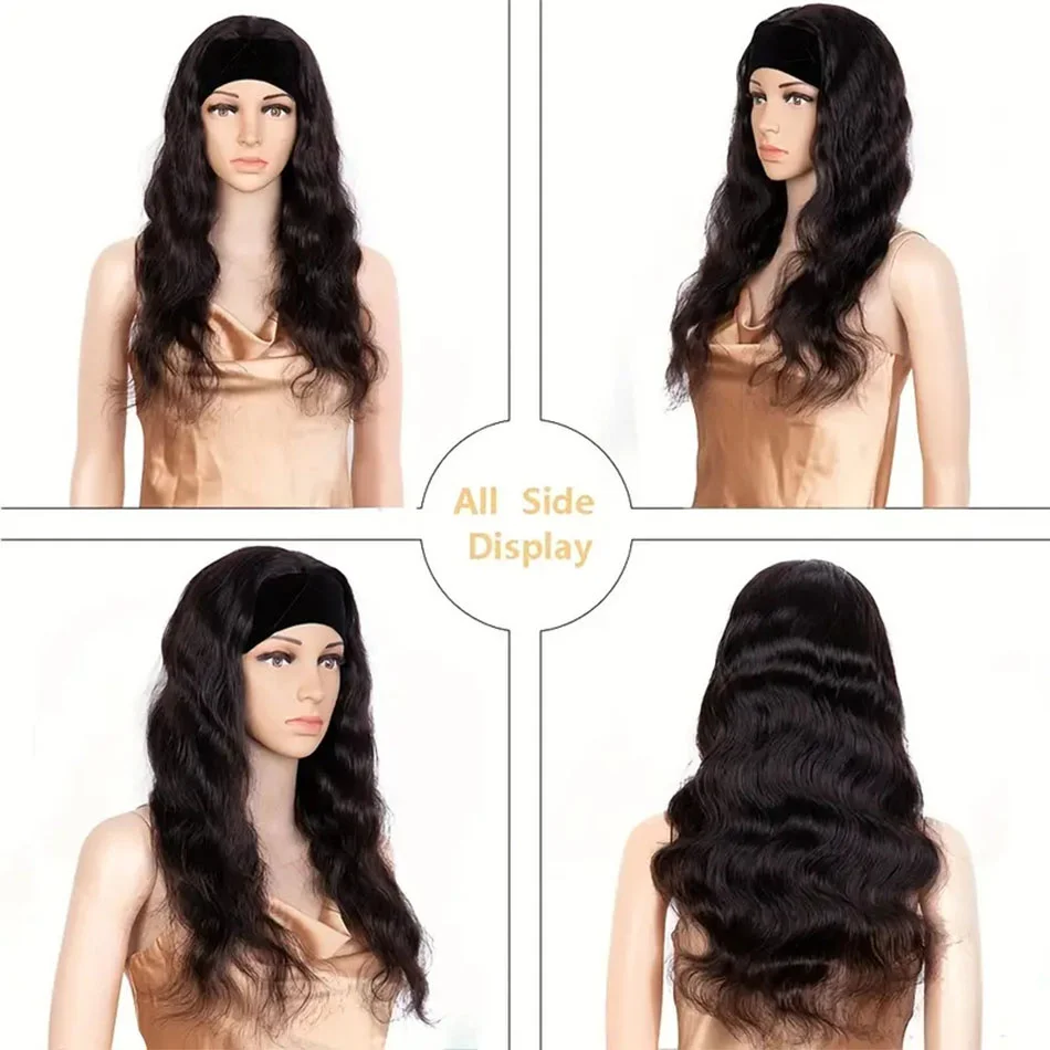 180% Плотность Бразильские Человеческие Волосы Парики 18-24 Дюйма Объемная Волна