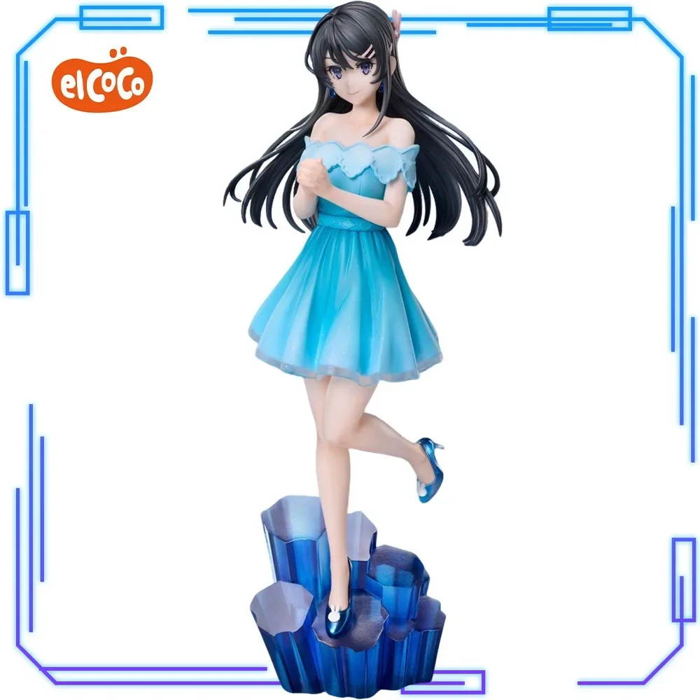 Фото В наличии ElCOCO Seishun Buta Yarou Wa Bunny Girl Senpai No Yume Wo Minai Sakurajima Mai 1/7 Houseki Ver. Фигурки-модели 27 см №1