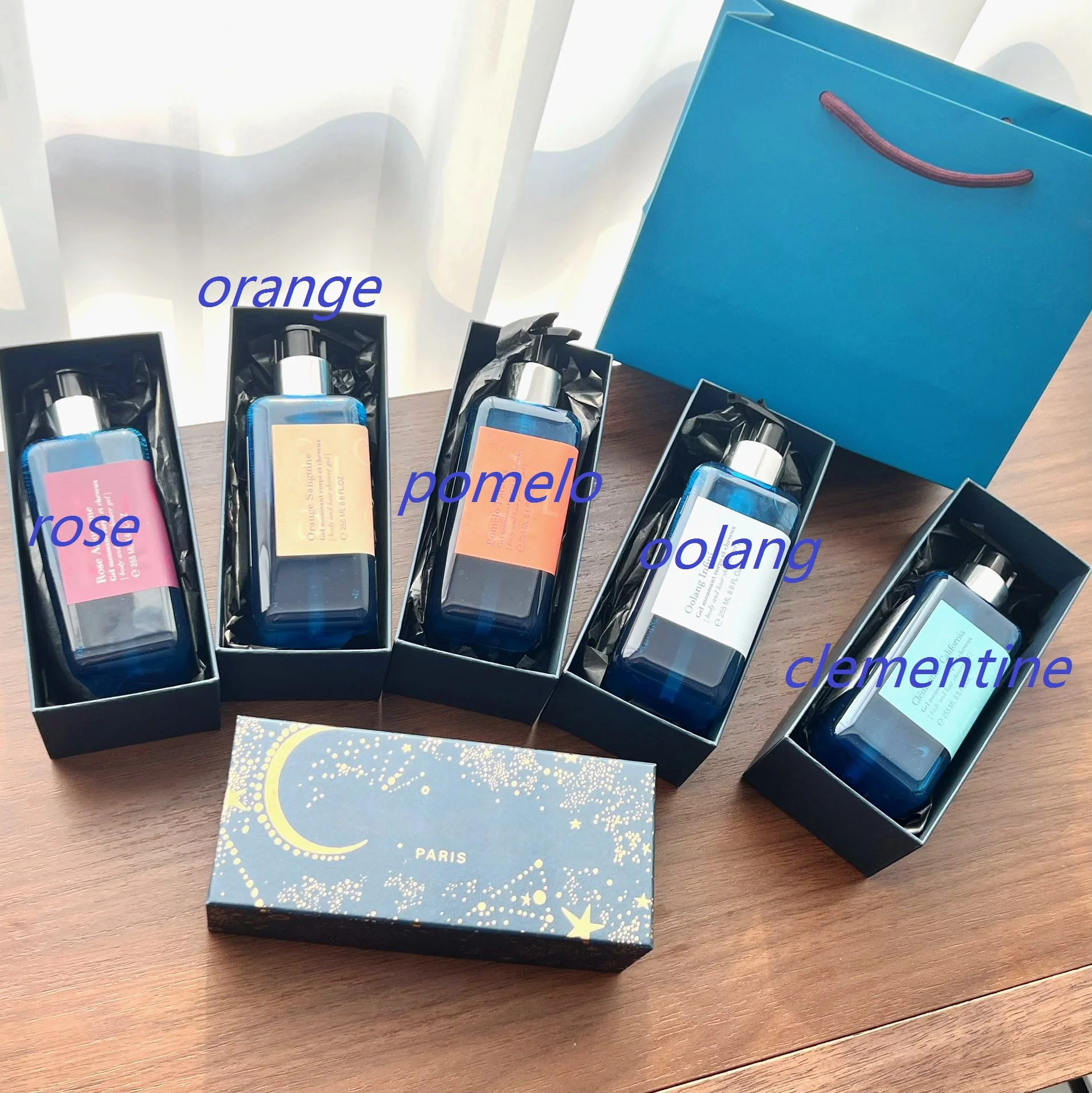 

3PCS 225ml For Shower Oil Cleansing Hand And Body Gel Skin Care Whitening Moisturizing Nourishing Fragrant+gift