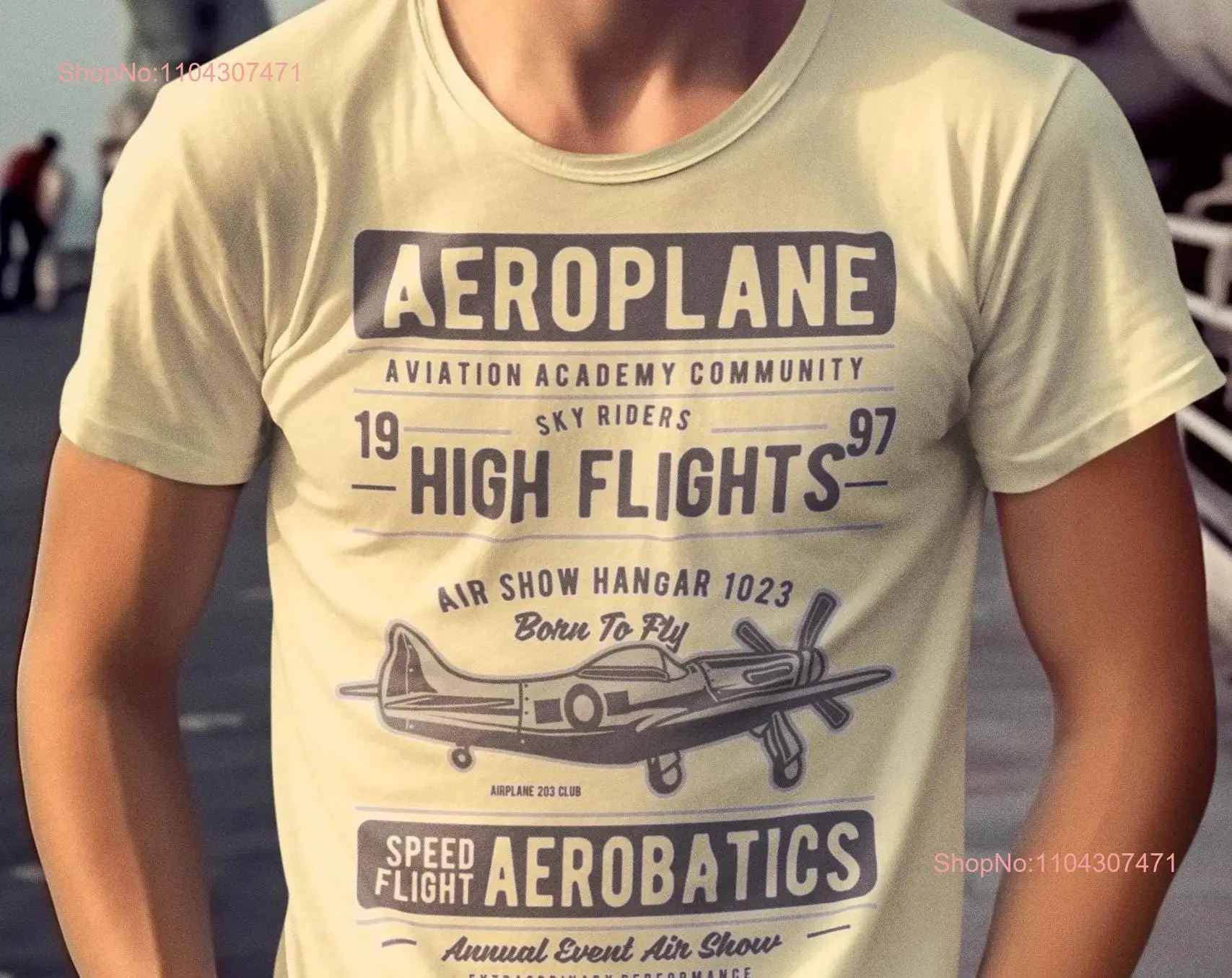 Футболка AEROPLANE AEROBATICS винтажная вибрация ретро-пиЛОТ подарок авиационный топ