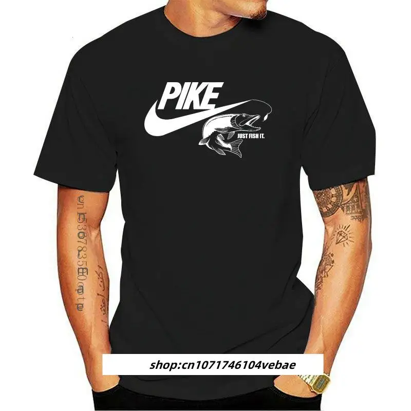 

Man Clothing Pike Fish Fisherman Angler T-Shirt T Shirts Funny Tops Tee Unisex Funny High Quality Free shippingCool Casual Pr