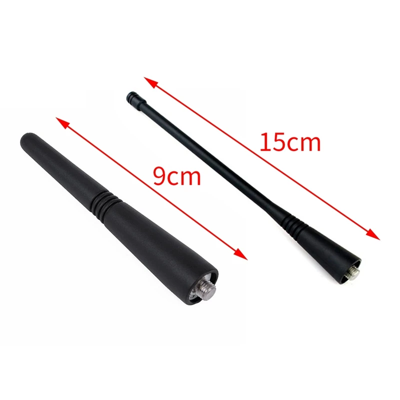 

1Pcs Uhf Antenna & 1Pcs 9 Cm Length Antenna Short Pmae4003 Uhf Stubby Antenna 430-470 Mhz Range For Motorola Gp68 Gp88 Gp88s Gp3