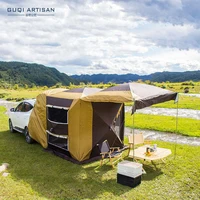 GUQI ARTISANOutdoor Rear Side Retractable Folding Multi-Function Pickup Truc BBQ Camping Roof Awning Suv Van Speed  Travel Tent