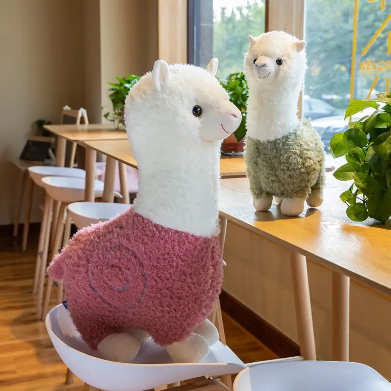 

28-56cm Cute Alpaca Plush Toys Animal Soft Stuffed Dolls Office Chair Sofa Kawaii Pillows Birthday Gift for Child Girls 6 Colors