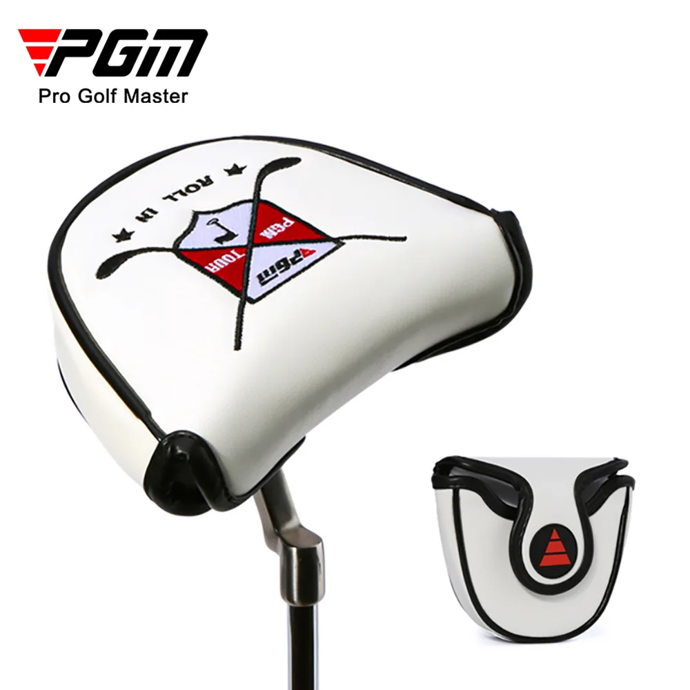 

PGM Golf Club Head Cover Semicircle Magnetic Suction Anti-scratch Putter Protective Cover GT026