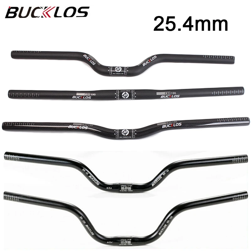 

BUCKLOS Carbon BMX Handlebar 25.4mm Bicycle Handlebar 540/580/620/660mm Ultralight Folding Bike Handle Bar MTB Flat/Riser Bar