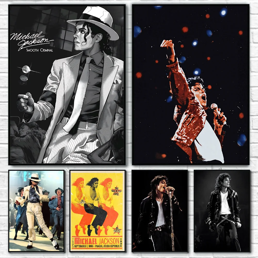 Плакат Майкла Джексона бумажный принт домашняя гостиная спальня вход бар кафе