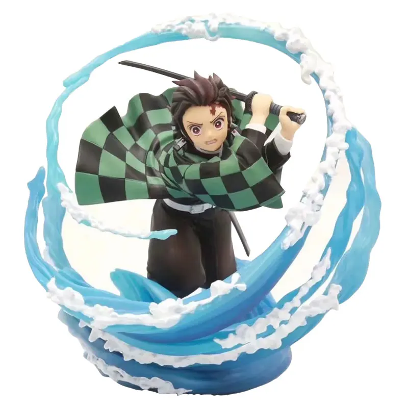 

Japanese Anime Demon Slayer Kimetsu no Yaiba Kamado Tanjirou Water Breath PVC Action Figure Model Collectible Toy Doll