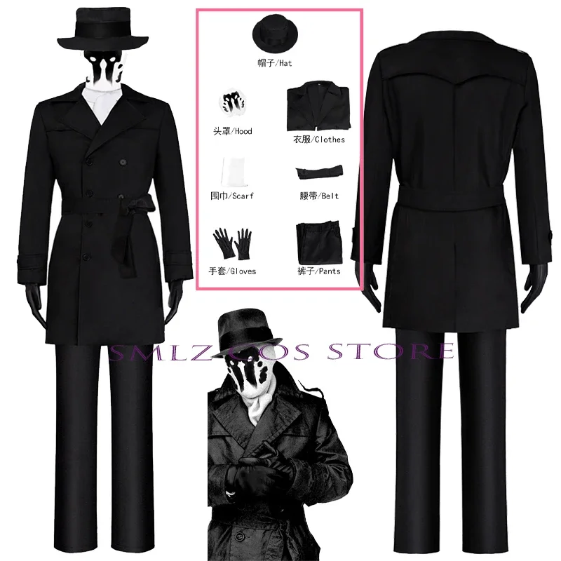 Аниме Рорщ Косплей Уолтер Койacs Униформа Костюм для Reggie Long Outift Хэллоуин Игровой