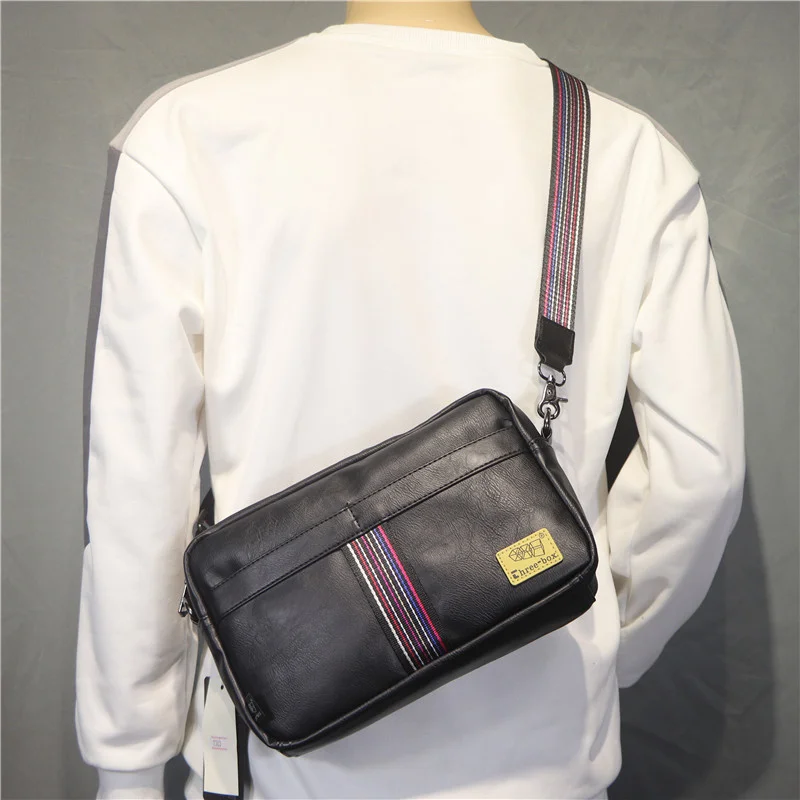 

Новинка 2022, простая модная мужская сумка через плечо в японском и корейском стиле, повседневная Студенческая сумка-почтальонка через плечо,...