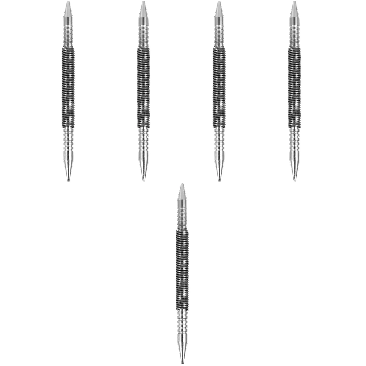 

5x Nail Punch Useful Spring Loaded Punch Spring Nail Set Spring Punch Nail Setter Portable Spring Punch for Wood Metal