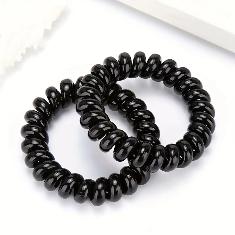 5 шт./набор Черные резинки для волос