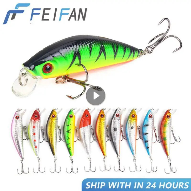 

Fishing Lures Floating Hard Baits With Hooks Fishing Tackle 70mm 8.5g Minnow Fishing Baits Slow Sinking Fishing Accessories Lure