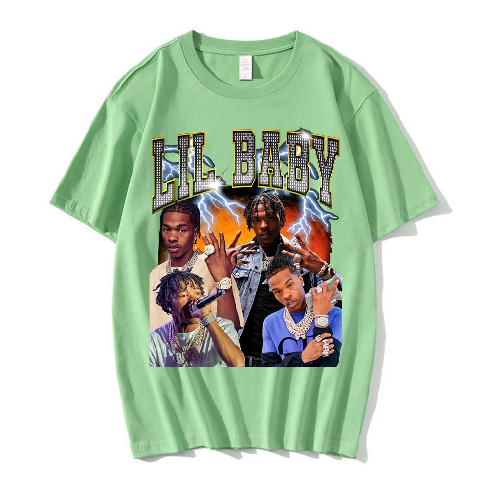 Футболка мужская с принтом в стиле хип-хоп хлопковая рубашка коротким рукавом