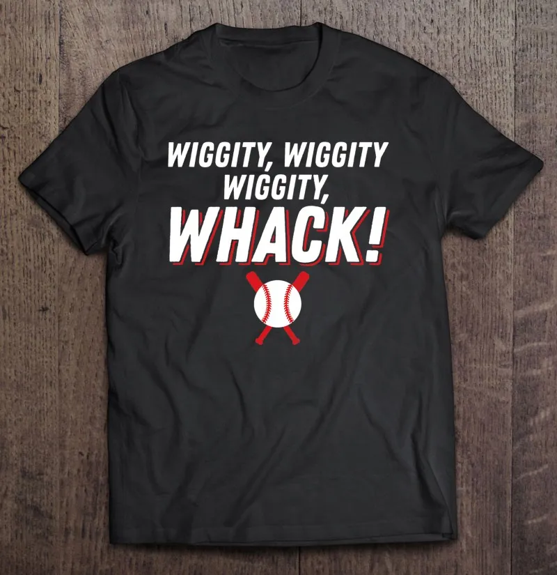 

Wiggity Whack, забавный бейсболист, футболки для мам, женская футболка, футболки, мужская рубашка, футболки