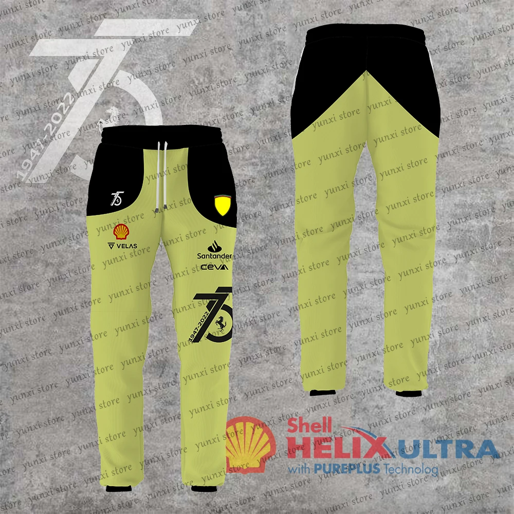 

2022 New Outdoor Sports Pants Fashion Street Fashion F1 Racing SHELL Co branded Team Jeans Hot Sales Extreme Sports Yellow Pants
