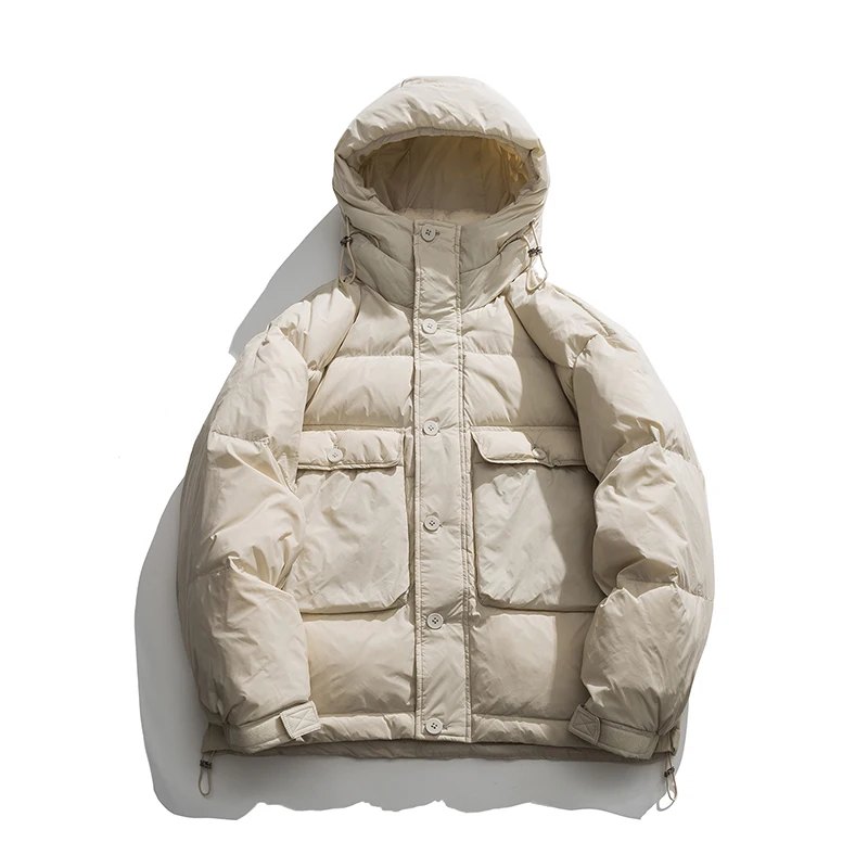 Мужской зимний высококачественный базовый пуховик 5 цветов