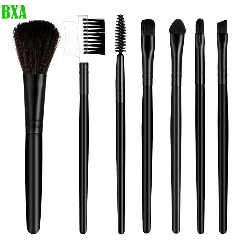 

7PCS Makeup Brushes Set Portable Soft Eye Shadow Brush Cosmetic Foundation Powder Eyelash Eyebrow Concealer Makeup Tool Reusable