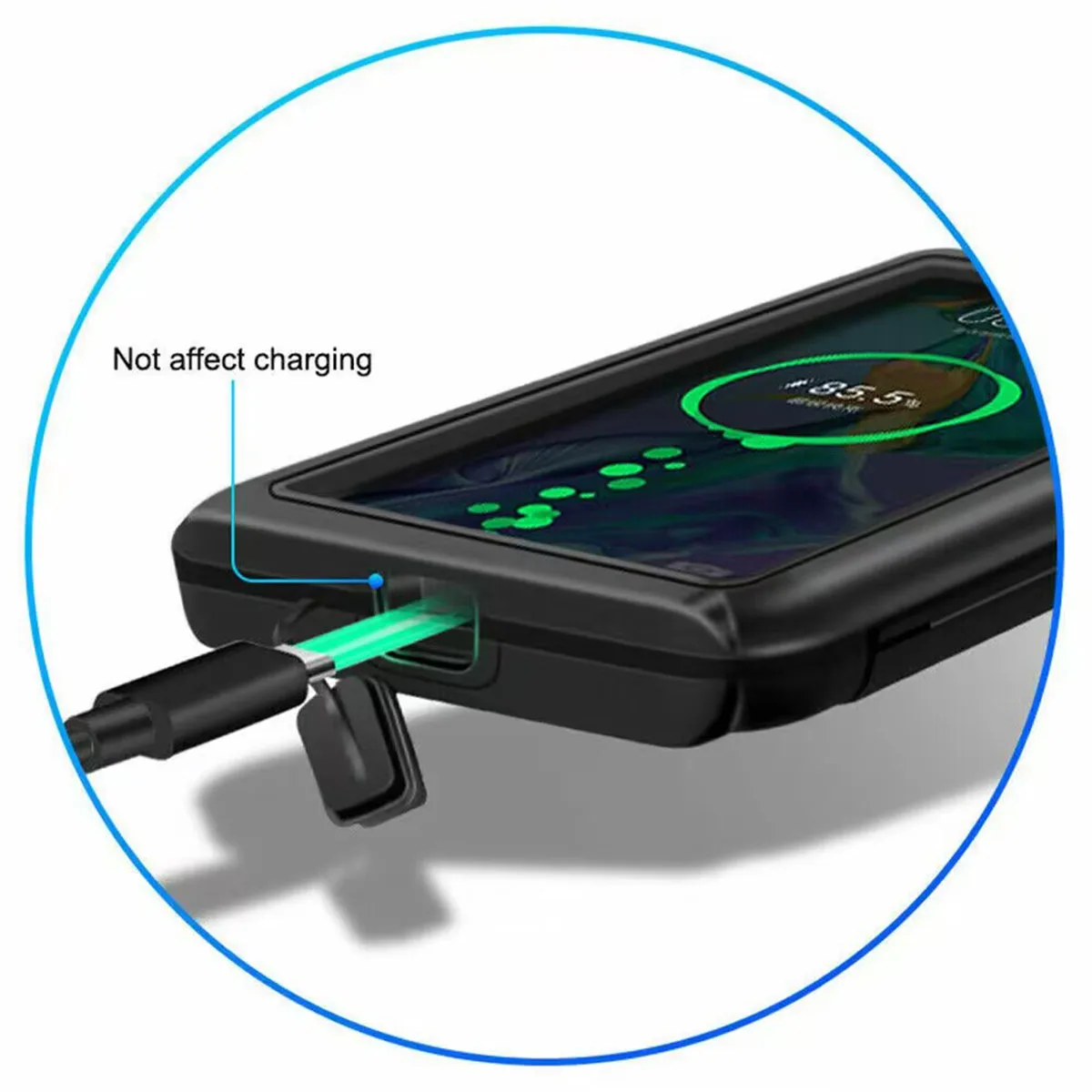 Крепление для велосипеда на 360 ° водонепроницаемый держатель всех мобильных