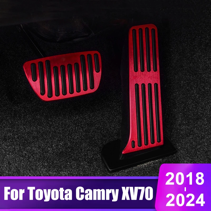 

For Toyota Camry 70 XV70 2018 2019 2020 2021 2022 2023 2024 Car Accelerator Brake Pedal Cover Foot Rest Non Slip Pad Accessories