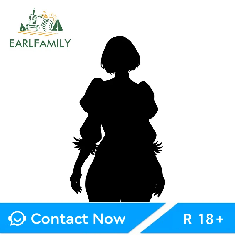 Фото Креативные автомобильные наклейки EARLFAMILY Gothic Nier 2b, привлекательные креативные наклейки на бамперы и лобовое стекло, устойчивые к царапинам, граффити-стикеры из ПВХ №1
