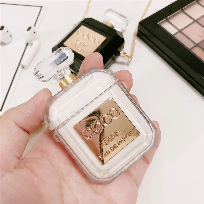 

Luxury Creative Perfume Bottle Case for Apple Airpods 1 2 Shockproof Cover Earphone Cases for AirPods Pro Protector Case Design