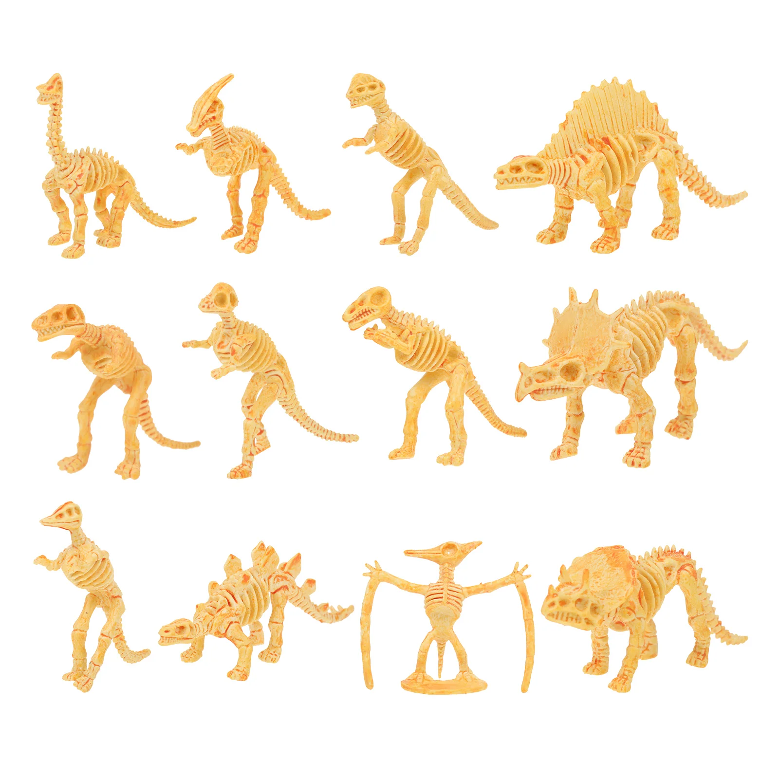 

12Pcs Creative Children Dinosaurs Models Playthings Dinosaurs Skeleton Toys