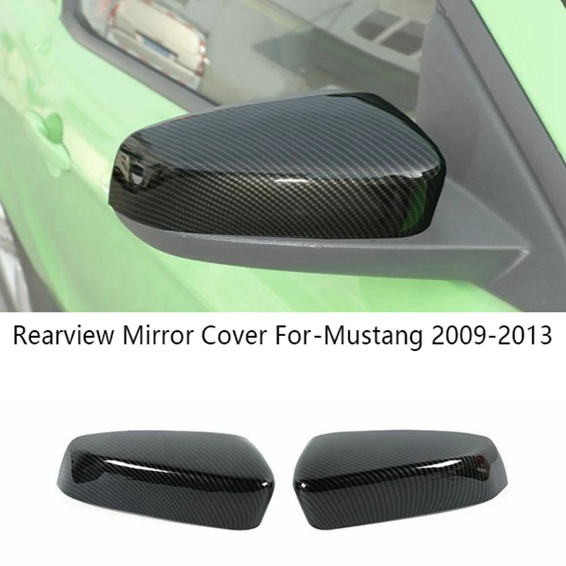 

Колпачки для автомобильных зеркал-Ford Mustang 2009-2013, задний вид, искусственная отделка