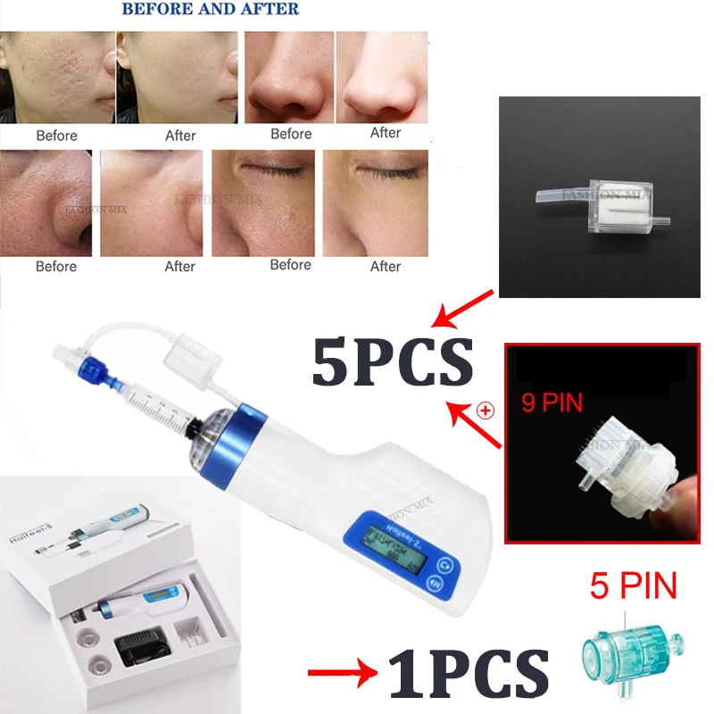 

Hydrolifting Gun Haifeel Korea Mesotherapy Hydrating Skin Meso Gun Vacuum Microneedle Face Lift Beauty Anti Wrinkle Microcrystal