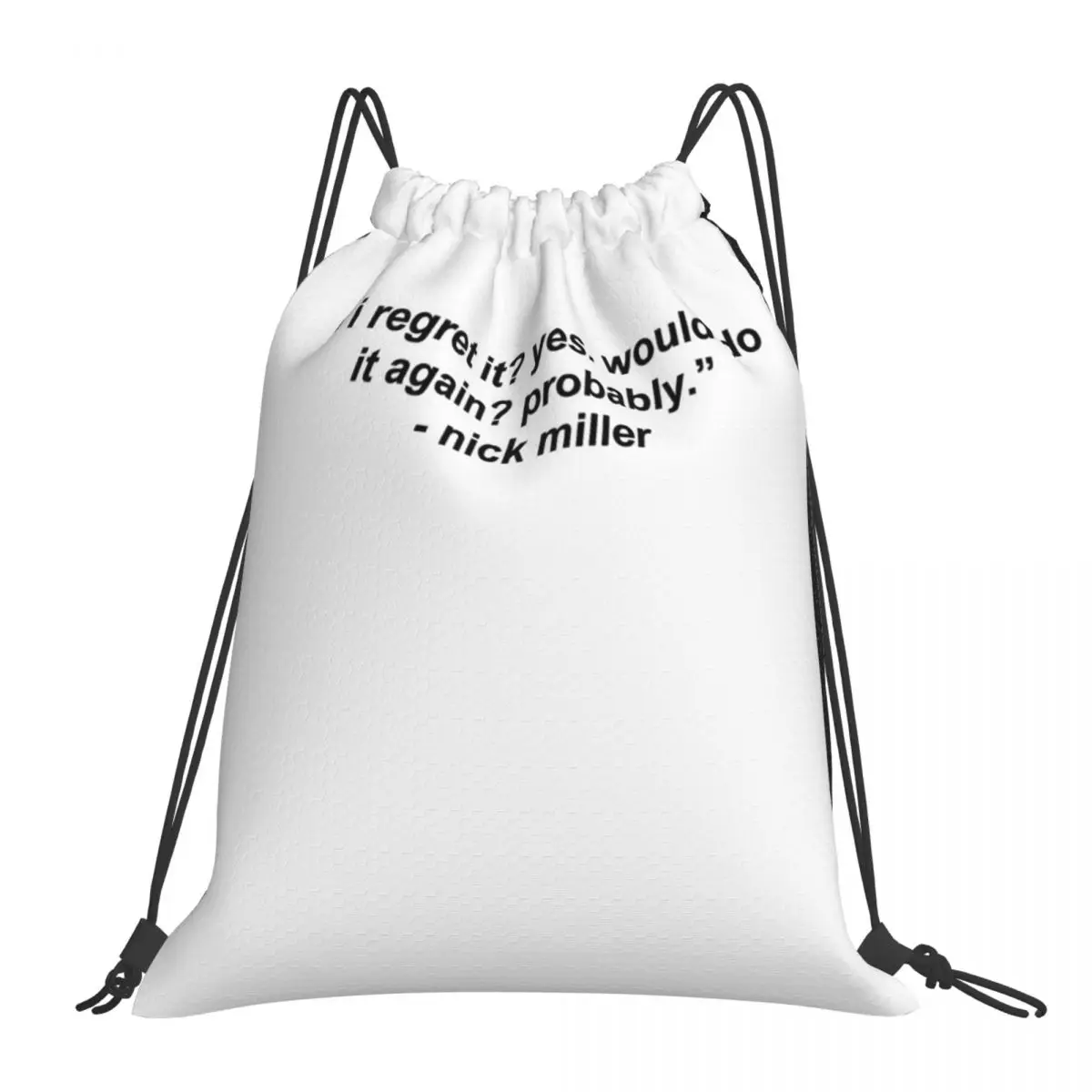 

Новые женские сумки на шнурке с цитатами от Ника Миллера, рюкзаки, сумки, женская сумка, маленький рюкзак, рюкзак на шнурке