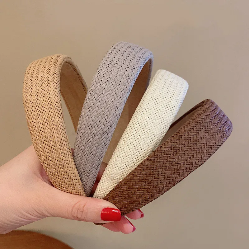 

Hair Band Tassel Gentle Knitted Braid Wide Headband Fashion Elegant Hair Accessories For Women