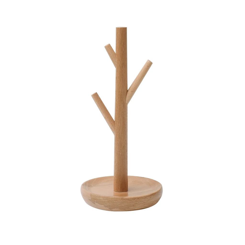 Soild Wooden Jewellery Display Stand - Jewelry Tree Rack for Bracelet Watch Bangle Hair Hoop Holder Organizer
