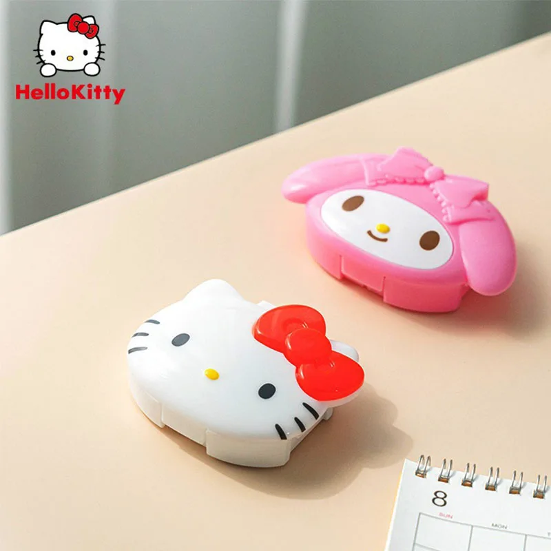 

Sanrio Kawaii Hello Kitty Pill Box My Melody Cute Cartoon Pill Vitamin Girls Portable Outdoor Travel Split Charging Storage Box