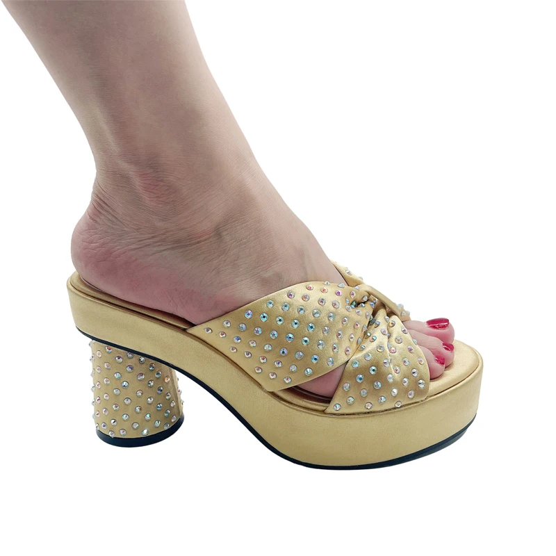 2023 Fashion Women Summer Autumn Skid-proof Square Toe Shoes Heels Italian Woman Wedding for Party Shoes