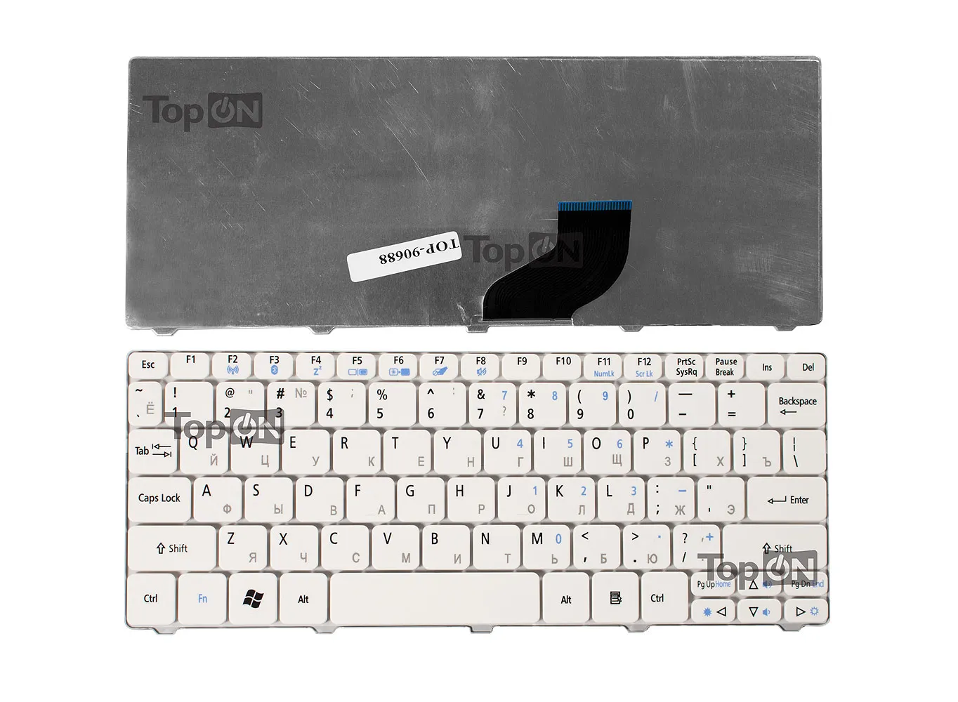 Клавиатура для Acer Aspire One D260 белая|Комплектующие ремонта ноутбуков| |