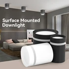 Даунлайт Светодиодные потолочные светильники для поверхностного монтажа, прожектор 220 В, 2515105 Вт, потолочные точечные светильники, освещение для дома, гостиной, магазина, Даунлайт