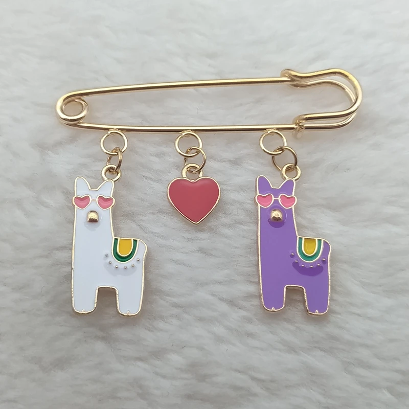 Симпатичные и забавные броши в форме животных эмаль не Альпака значок брошь