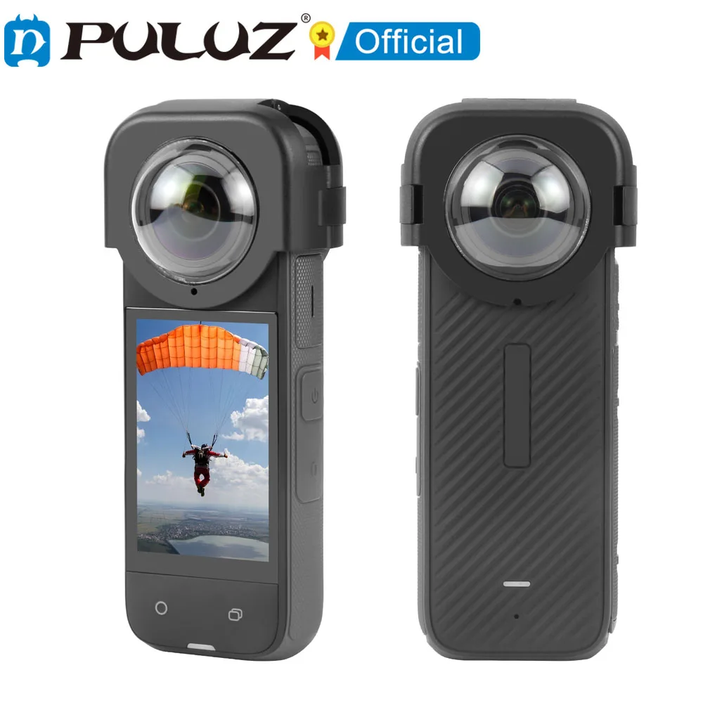 PULUZ для Insta360 X4 защелкивающаяся Защитная крышка объектива ПК Аксессуары