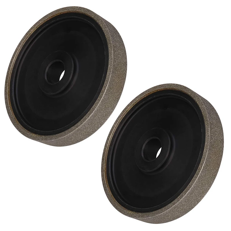 

2Pcs Diamond Lapidary Jewelry Grinding Wheel With 1Inch Arbor Hole (For Gem Granite Glass Stone Marble)-800 & 2000