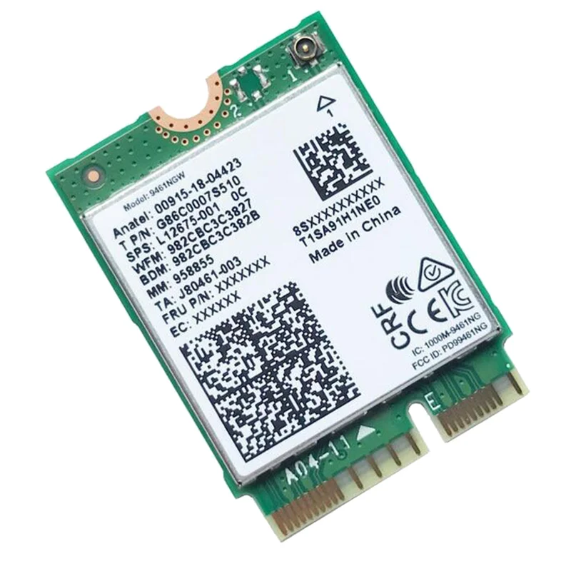 Фото HIHI для карты Wi-Fi 9461NGW AC 9461 2,4G/5G двухдиапазонный 802.11AC M2 Key E CNVI Bluetooth 5,0 беспроводной адаптер №5